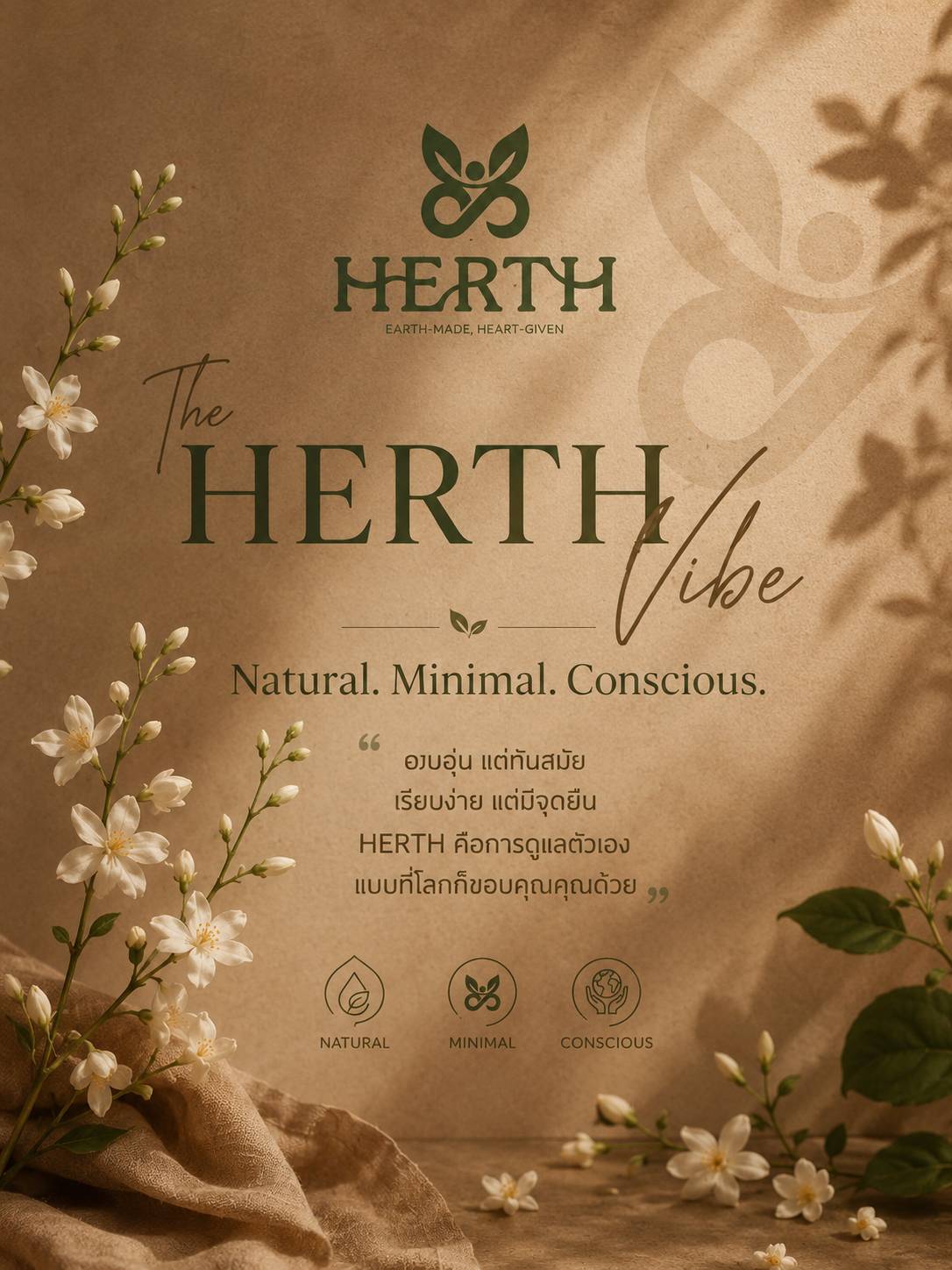 The HERTH Vibe — Natural. Minimal. Conscious.