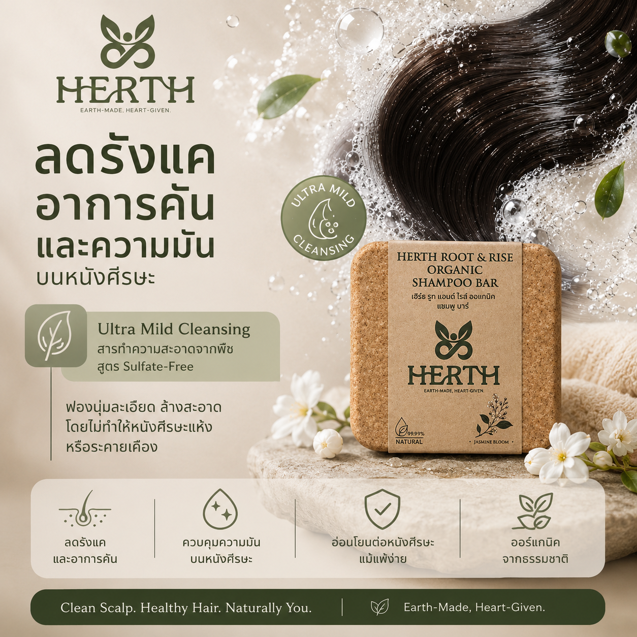 ลดรังแคและอาการคันด้วยสูตร Sulfate-Free
